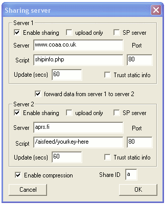 ShipPlotter configuration example